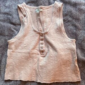 American Eagle Button-Up Tank Top